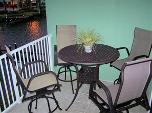 Private balcony. Watch the dolphin swim in and out of the cove.