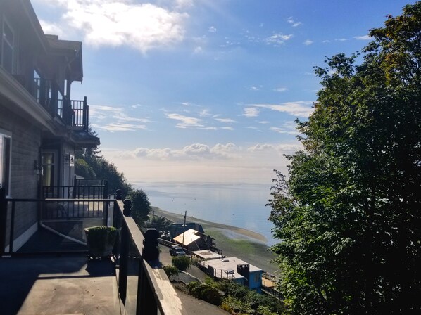 Waterfront deck view looking South toward Hat, Whidbey and the Puget Sound
