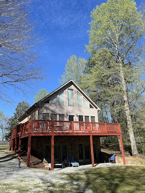 Home view facing lake.  