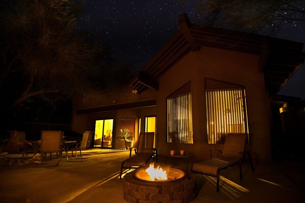 Besides the immaculate condition of the home, the back patio is amazing.