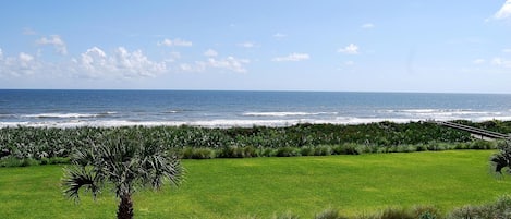 Vista para a praia ou o mar