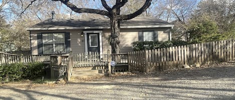 Front view of totally updated cottage.