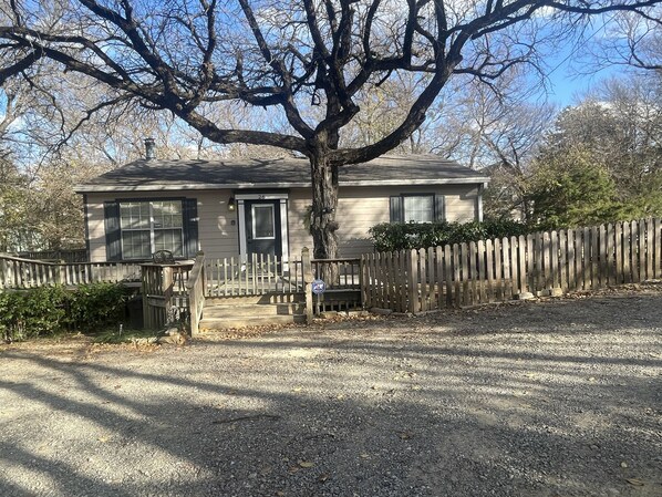 Front view of totally updated cottage.