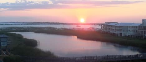 Stunning sunset view from your balcony. Great way to end the day! 