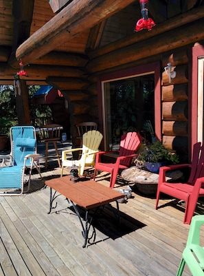 Relax on deck and enjoy the view