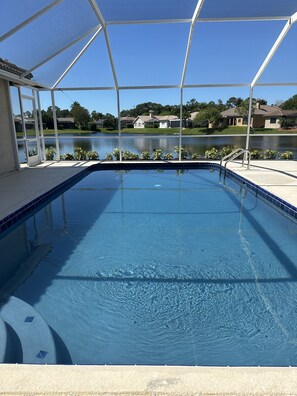 Newly renovated pool.