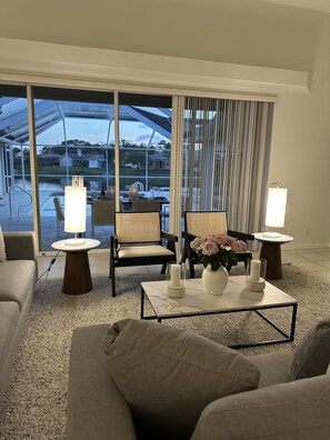 Living room with new furniture