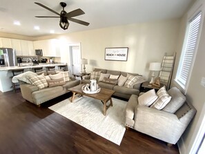 New updated living and kitchen area