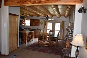 View from front entry to dining/kitchen