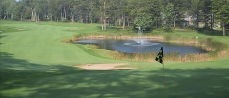 Standing on 10th Green Looking down 10th Fairway of Fountains Course