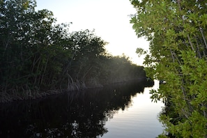 Canal access to the bay