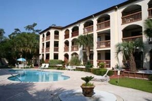 Pool Area - Our Condo is 3rd Floor Left End Unit