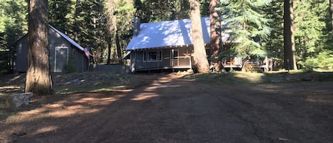 Front of cabin, as seen from road
