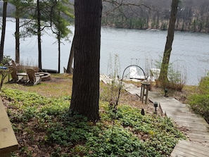 Fire Pit Overlooking the Lake