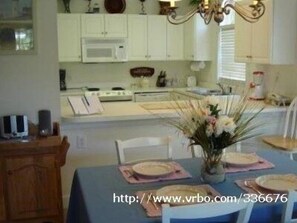 View from dining room to Kitchen