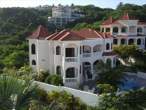 Beach side of the villa