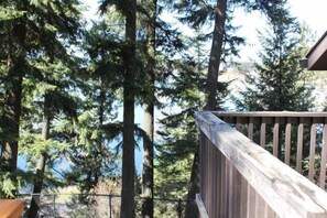 View down from deck