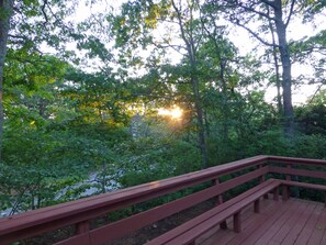 Sunset from deck