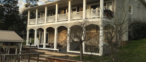 View of the house from the water