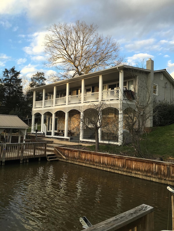 View of the house from the water