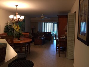 Dining room and living room view from entrance