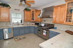Large chef's kitchen. 