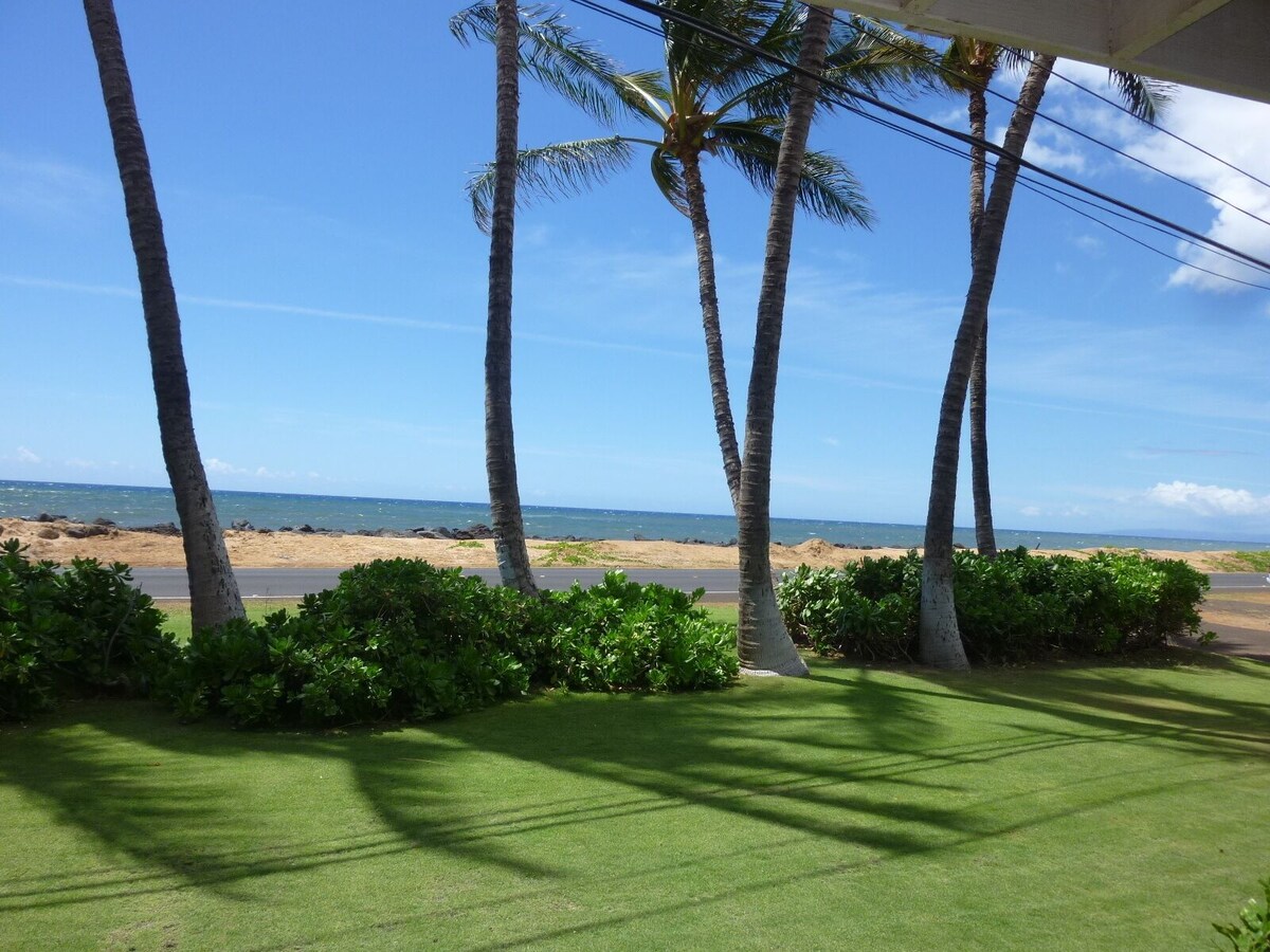 Ocean Front..Hale Kekaha Palms at the Beach…Air Conditioned – TVNCU #1004