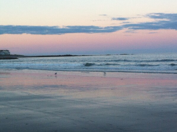 go for a sun rise walk on the beach