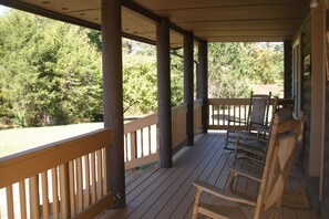 Sun set on the front balcony