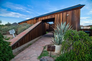 Follow the entryway to begin your ultimate private wellness retreat!