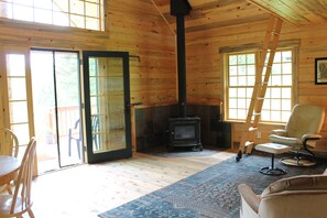 Living area w/woodstove