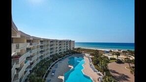 Ocean view from private balcony