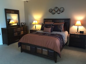 Master Bedroom, spacious flow, with slider to backyard patio