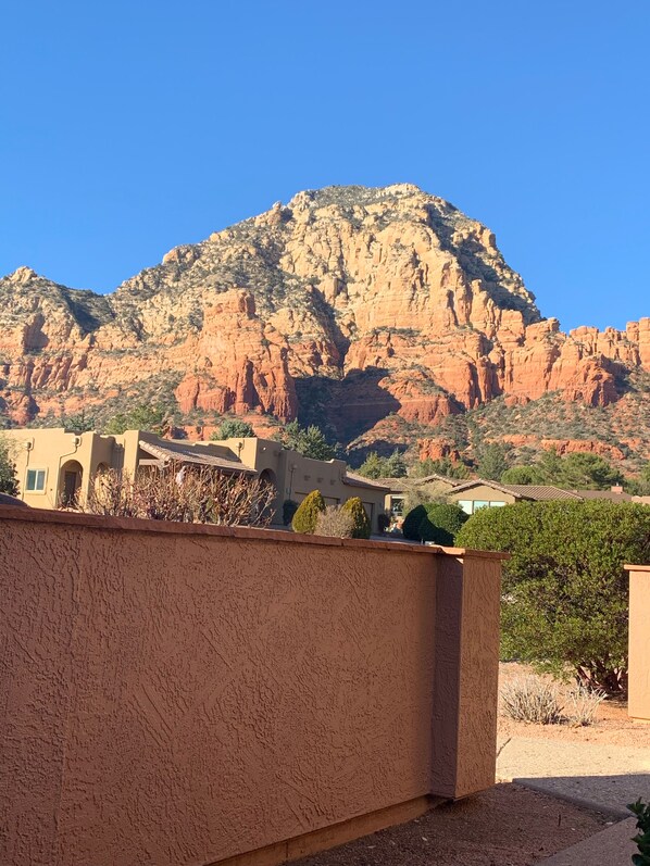 Front patio views of Thunder Mountain 