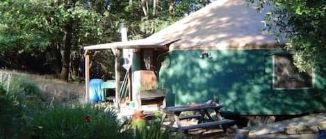 Taste the magic of peaceful living in the round at the Yuba Yurt