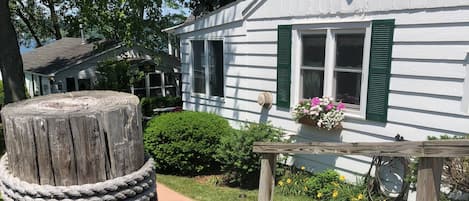 Entrance to the two classic cottage