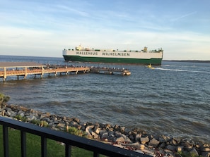 One of Many International Ships Passing Daily in Front of the Condo's Lanai
