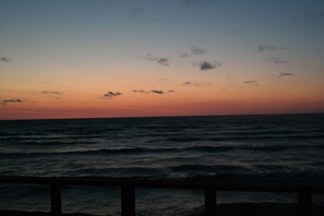 Balcony view of the sunset