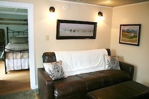 Put your feet up in front of the fire and relax while watching a DVD. 