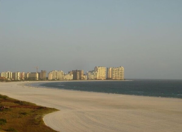 Gulf and beach view from balcony