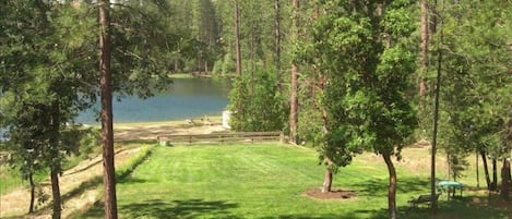 View of lake from lodge