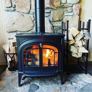Brand new wood burning stove installed in May 2021