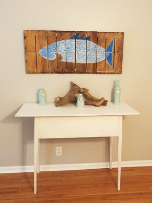 Local Art and driftwood