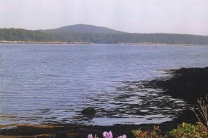 View of Schoodic Mountain, Acadia National Park from house