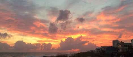 October sunset on our beach...
