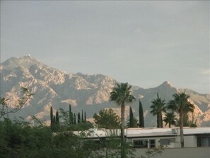 When the sun sets the color and the features of the mountains change! 
