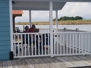 Enjoying a leisurely afternoon on the river.
