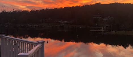 Sunset from the deck