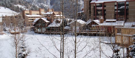 Winter View from our Large Balcony of West Lake.