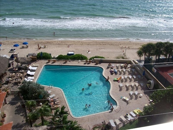 view from balcony